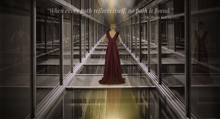 Reflections without doors, questions without answers.