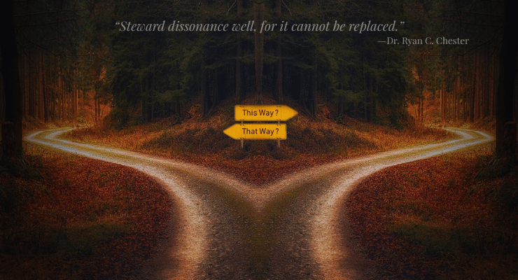 The human path is marked by dissonance.